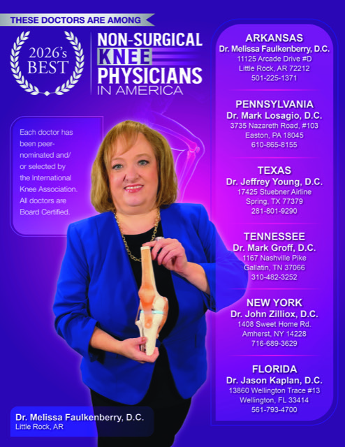 2026's Best Non-Surgical Knee Physicians in America — Dr. Melissa Faulkenberry, Little Rock, AR